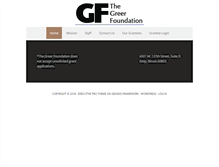 Tablet Screenshot of greercharities.com